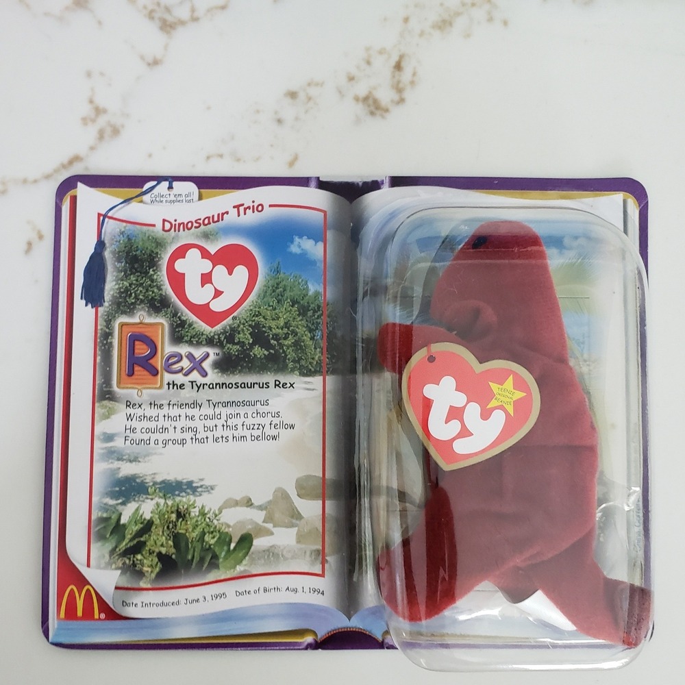 Ty Beanie Baby Rex the Tyrannosaurus Rex McDonalds Teenie Beanie Babies 1999